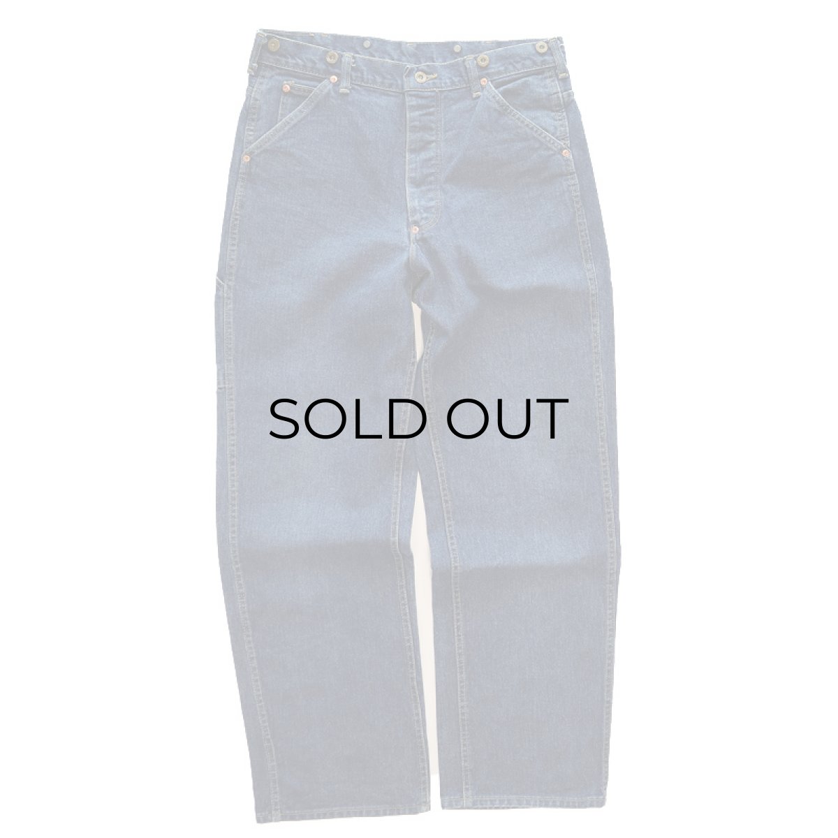 画像2: 70's Lee "BOSS OF THE ROAD" "88" DENIM LOGGER PANTS (2)