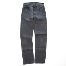 画像2: LEVI'S 501 BLACK DENIM PANTS "made in USA" (2)