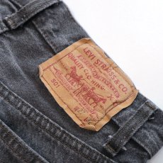 画像7: LEVI'S 501 BLACK DENIM PANTS "made in USA" (7)