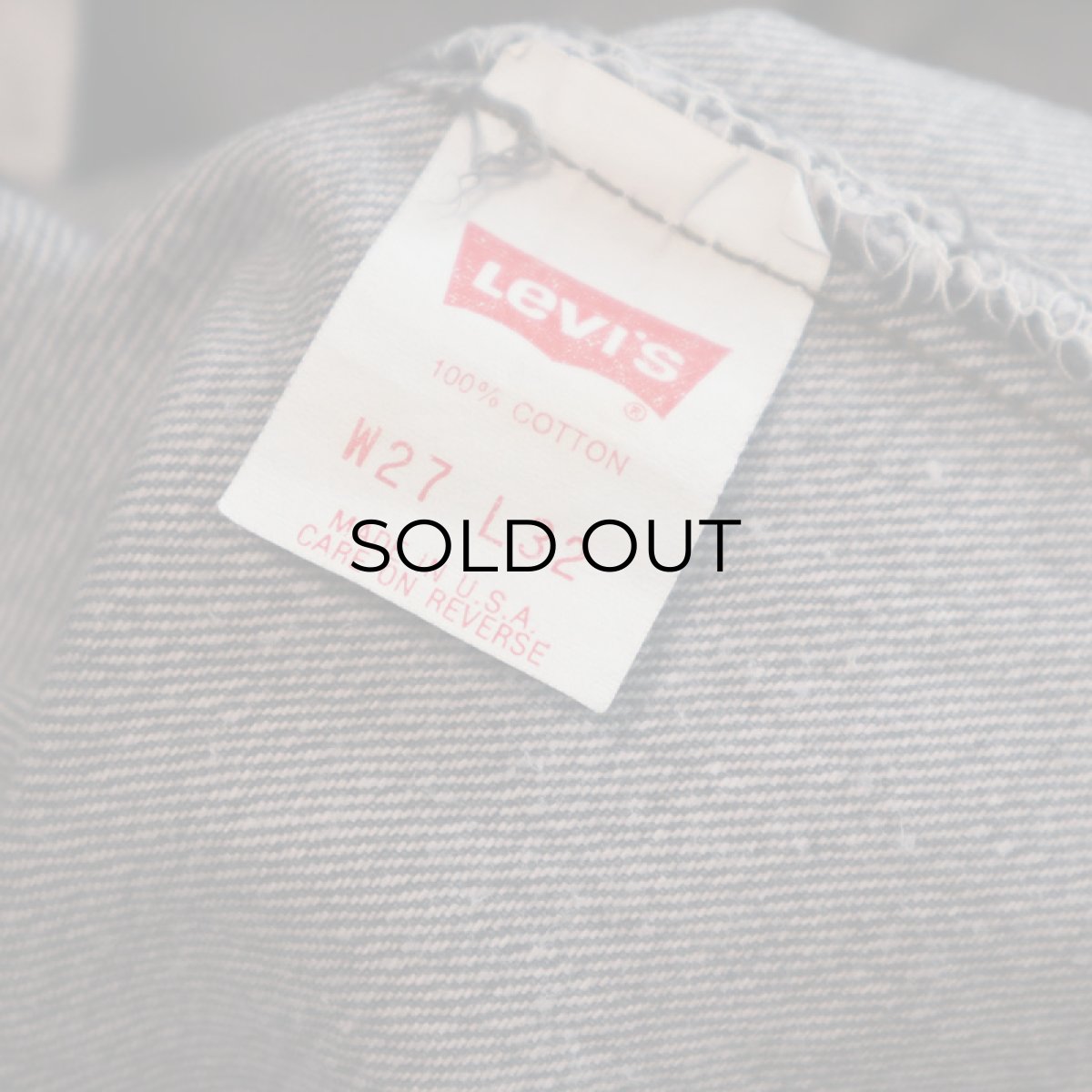 画像9: LEVI'S 501 BLACK DENIM PANTS "made in USA" (9)