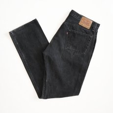 画像1: LEVI'S 501 BLACK DENIM PANTS "made in USA" 【W35程度】 (1)