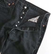 画像4: LEVI'S 501 BLACK DENIM PANTS "made in USA" 【W35程度】 (4)