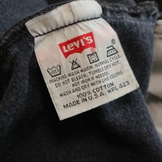 画像7: LEVI'S 501 BLACK DENIM PANTS "made in USA" 【W35程度】 (7)