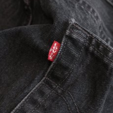 画像8: LEVI'S 501 BLACK DENIM PANTS "made in USA" 【W35程度】 (8)