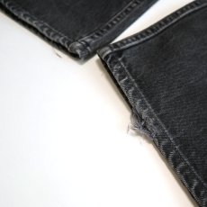 画像9: LEVI'S 501 BLACK DENIM PANTS "made in USA" 【W35程度】 (9)
