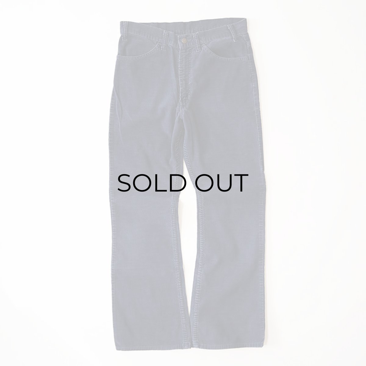 画像2: OLD LEVI'S 646 CORDUROY FLARE PANTS 【Navy  W32 程度】 (2)