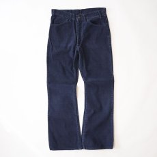 画像2: OLD LEVI'S 646 CORDUROY FLARE PANTS 【Navy  W32 程度】 (2)