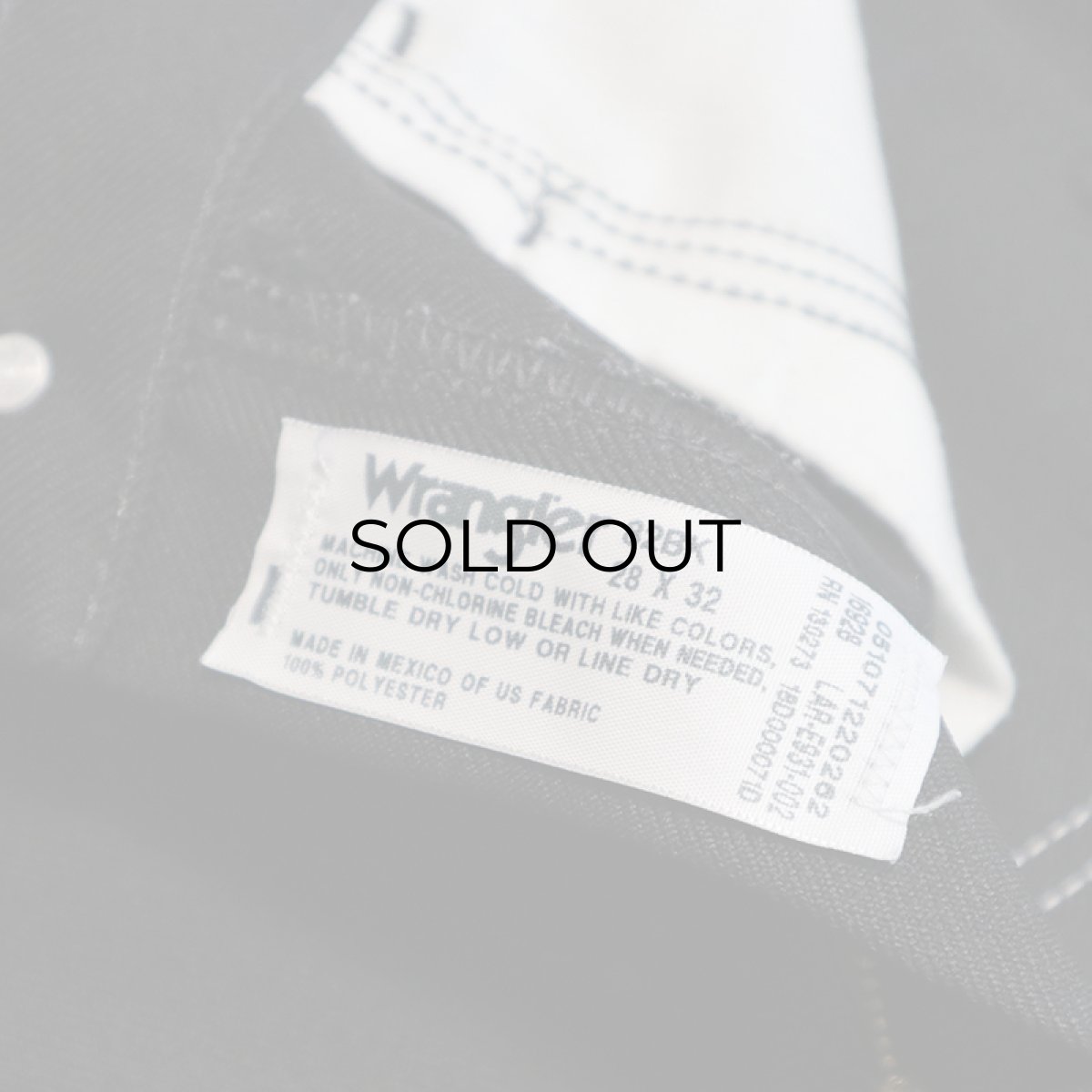 画像8: Wrangler "WRANCHER" POLYESTER BOOTS CUT PANTS 【W28】 (8)