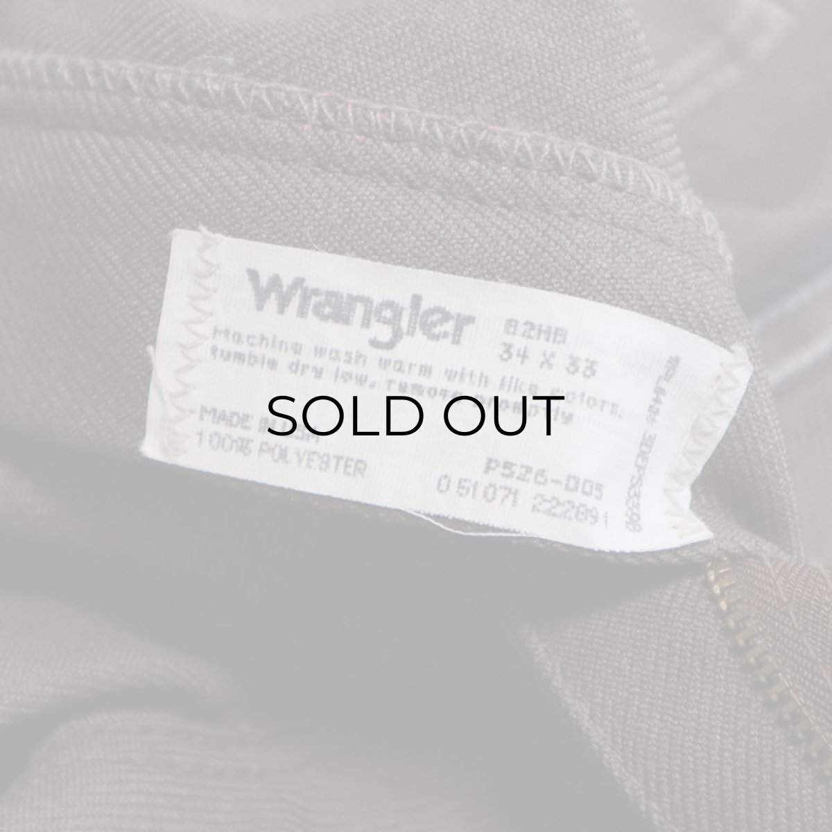 画像8: Wrangler "WRANCHER" POLYESTER BOOTS CUT PANTS 【W34】 (8)