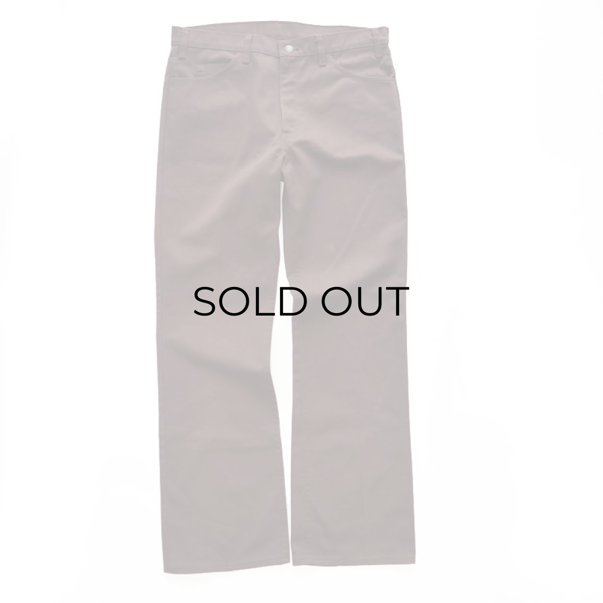 画像2: Levi's 517 "STA-PREST" TWILL BOOTS CUT PANTS 【Brown W36】 (2)