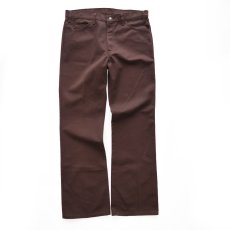 画像2: Levi's 517 "STA-PREST" TWILL BOOTS CUT PANTS 【Brown W36】 (2)