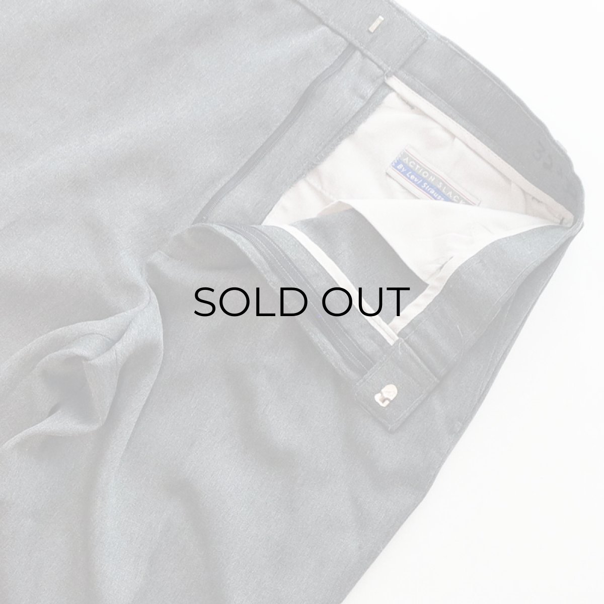 画像4: 〜90's Levi's "ACTION SLACKS" POLYESTER PANTS【W32】 (4)