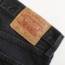 画像6: LEVI'S 501 BLACK DENIM PANTS "made in USA" 【W33程度】 (6)