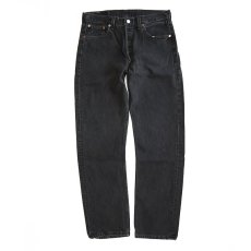 画像2: LEVI'S 501 BLACK DENIM PANTS "made in USA" 【W33程度】 (2)