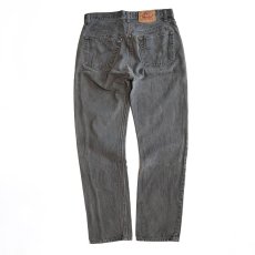 画像3: LEVI'S 501 BLACK DENIM PANTS "made in USA" 【W32程度】 (3)