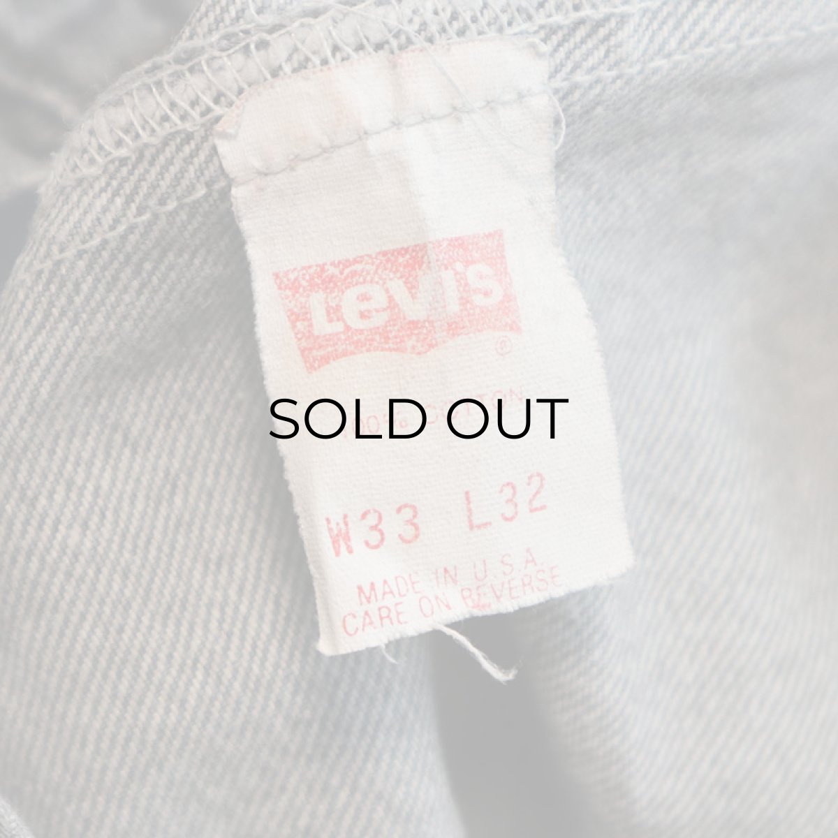 画像9: LEVI'S 501 BLACK DENIM PANTS "made in USA" 【W32程度】 (9)