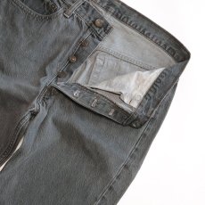 画像4: LEVI'S 501 BLACK DENIM PANTS "made in USA" 【W32程度】 (4)