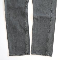 画像5: LEVI'S 501 BLACK DENIM PANTS "made in USA" 【W32程度】 (5)