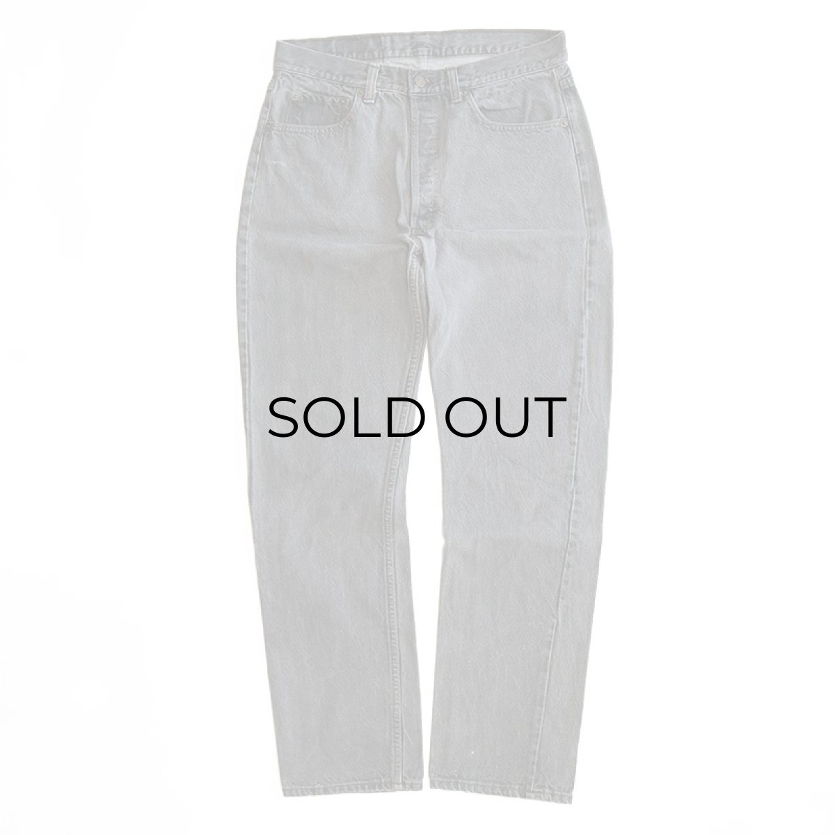 画像2: LEVI'S 501 BLACK DENIM PANTS "made in USA" 【W32程度】 (2)