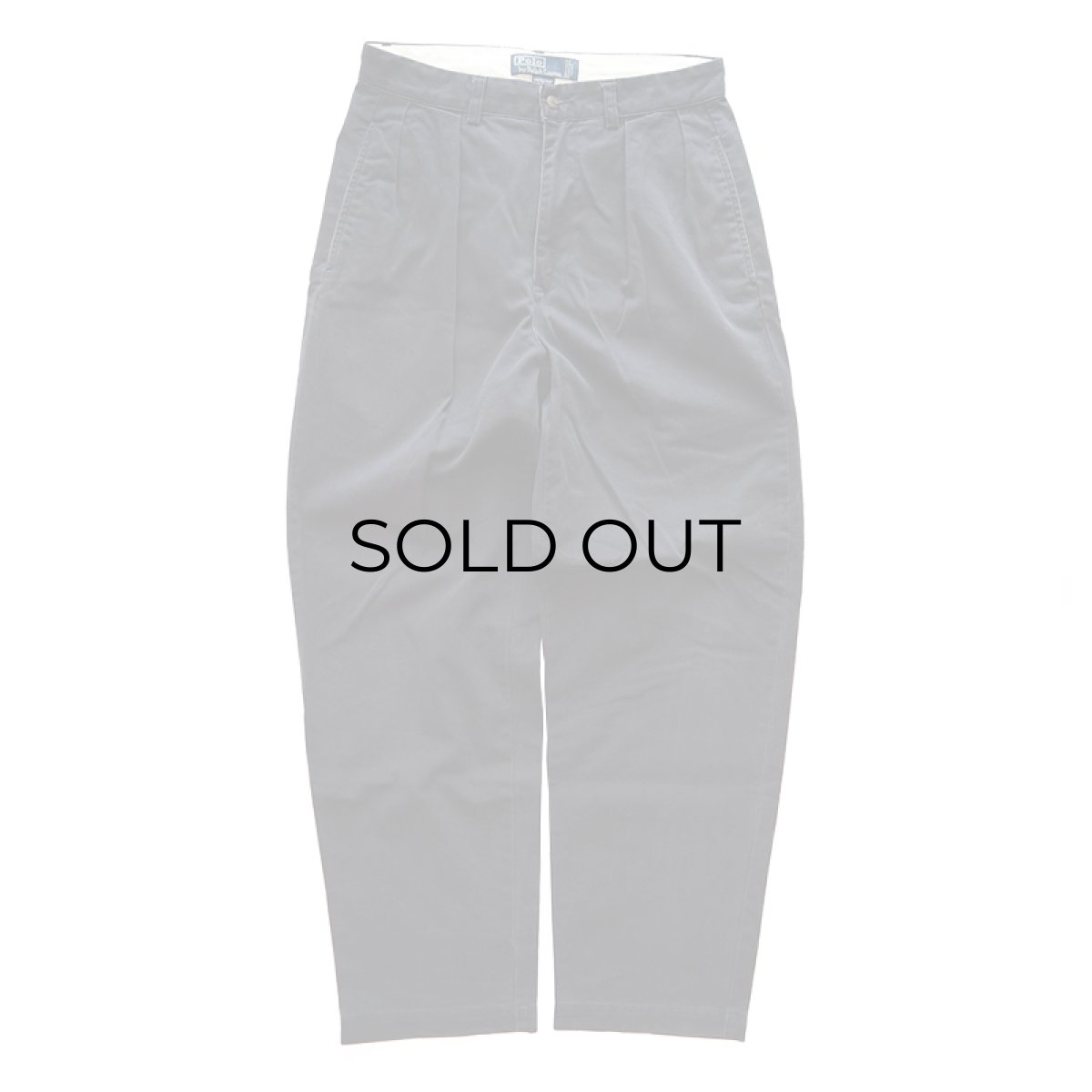 画像1: Polo by Ralph Lauren "POLO CHINO" COTTON TWILL TUCK PANTS (1)