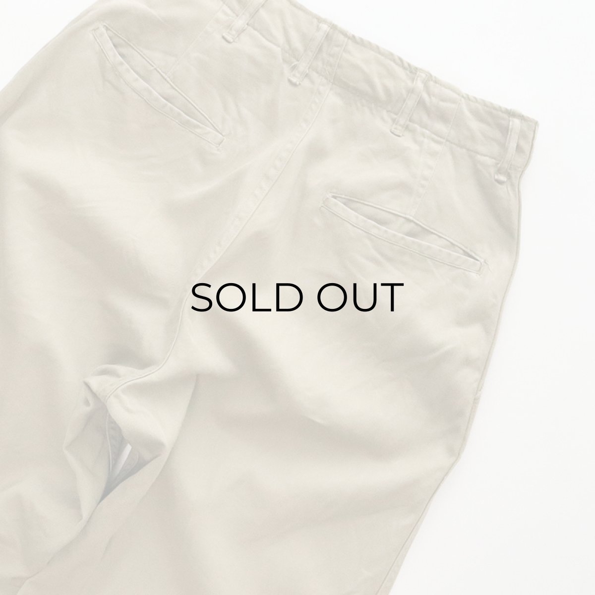 画像5: 〜50's US ARMY M-45 KHAKI COTTON TROUSERS【W27 程度】 (5)