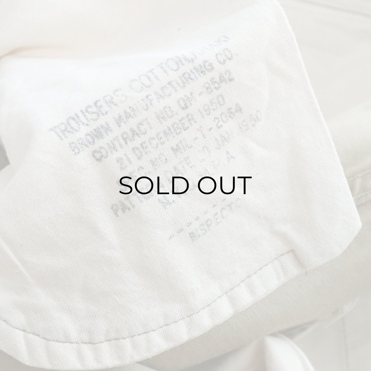 画像10: 〜50's US ARMY M-45 KHAKI COTTON TROUSERS【W27 程度】 (10)