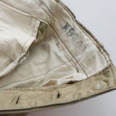 画像8: 〜50's US ARMY M-45 KHAKI COTTON TROUSERS【W27 程度】 (8)