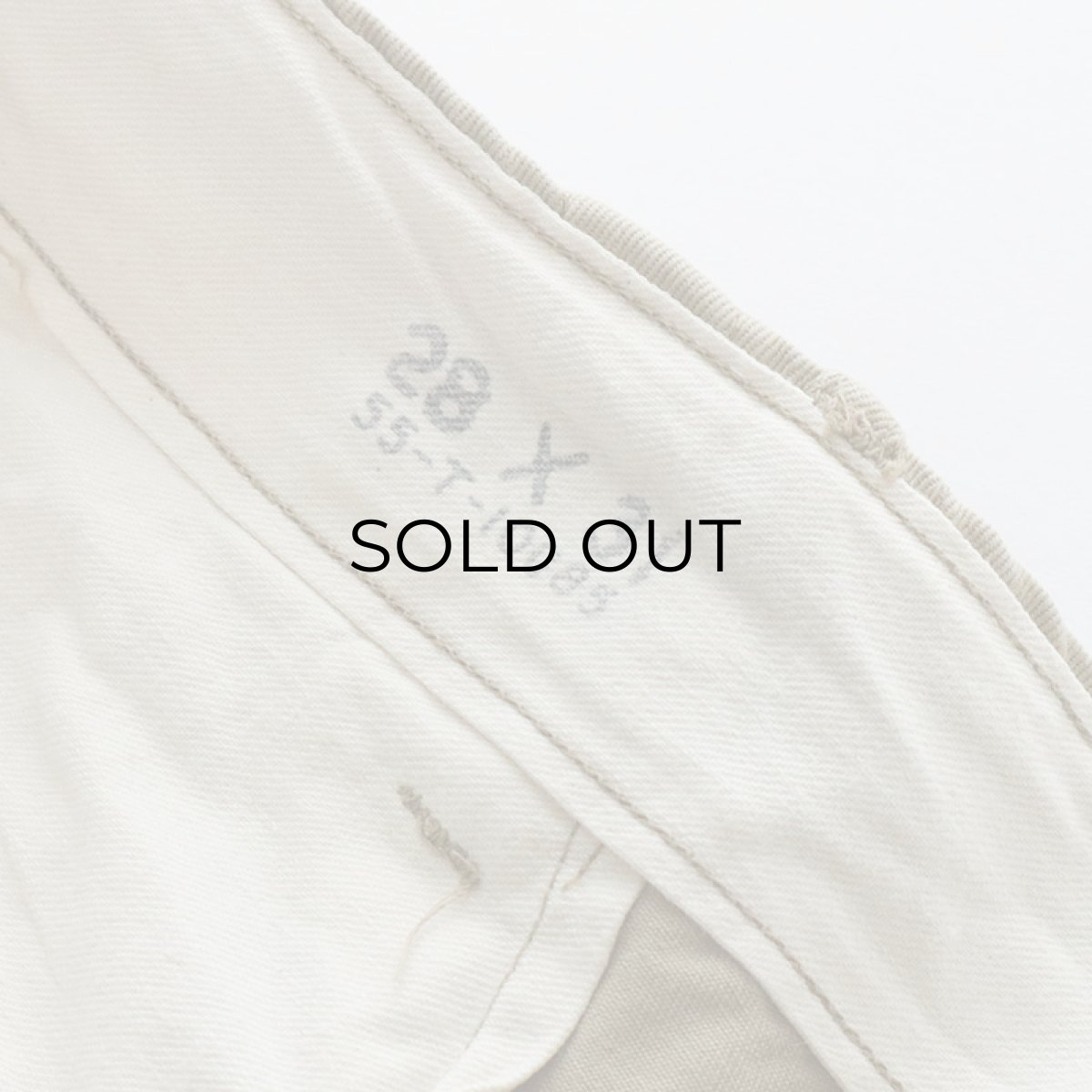 画像9: 〜50's US ARMY M-45 KHAKI COTTON TROUSERS【W27 程度】 (9)