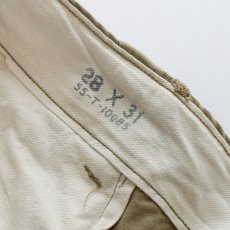 画像9: 〜50's US ARMY M-45 KHAKI COTTON TROUSERS【W27 程度】 (9)