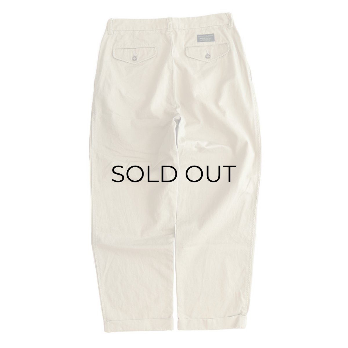 画像2: OLD BANANA REPUBLIC COTTON TWILL TUCK PANTS (2)