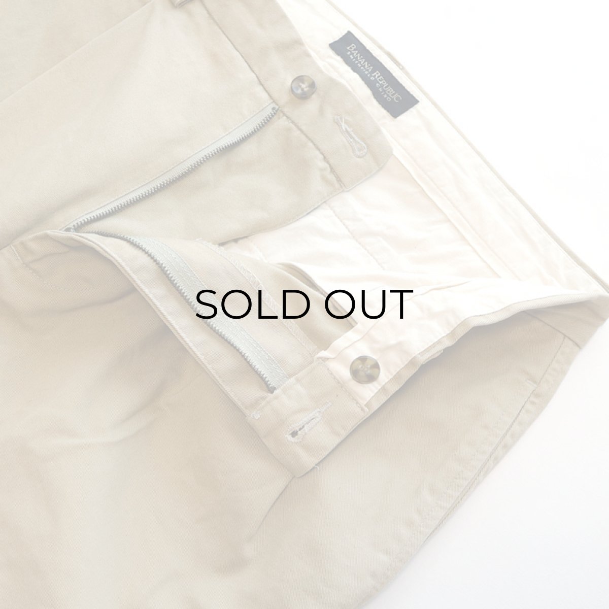 画像3: OLD BANANA REPUBLIC COTTON TWILL TUCK PANTS (3)