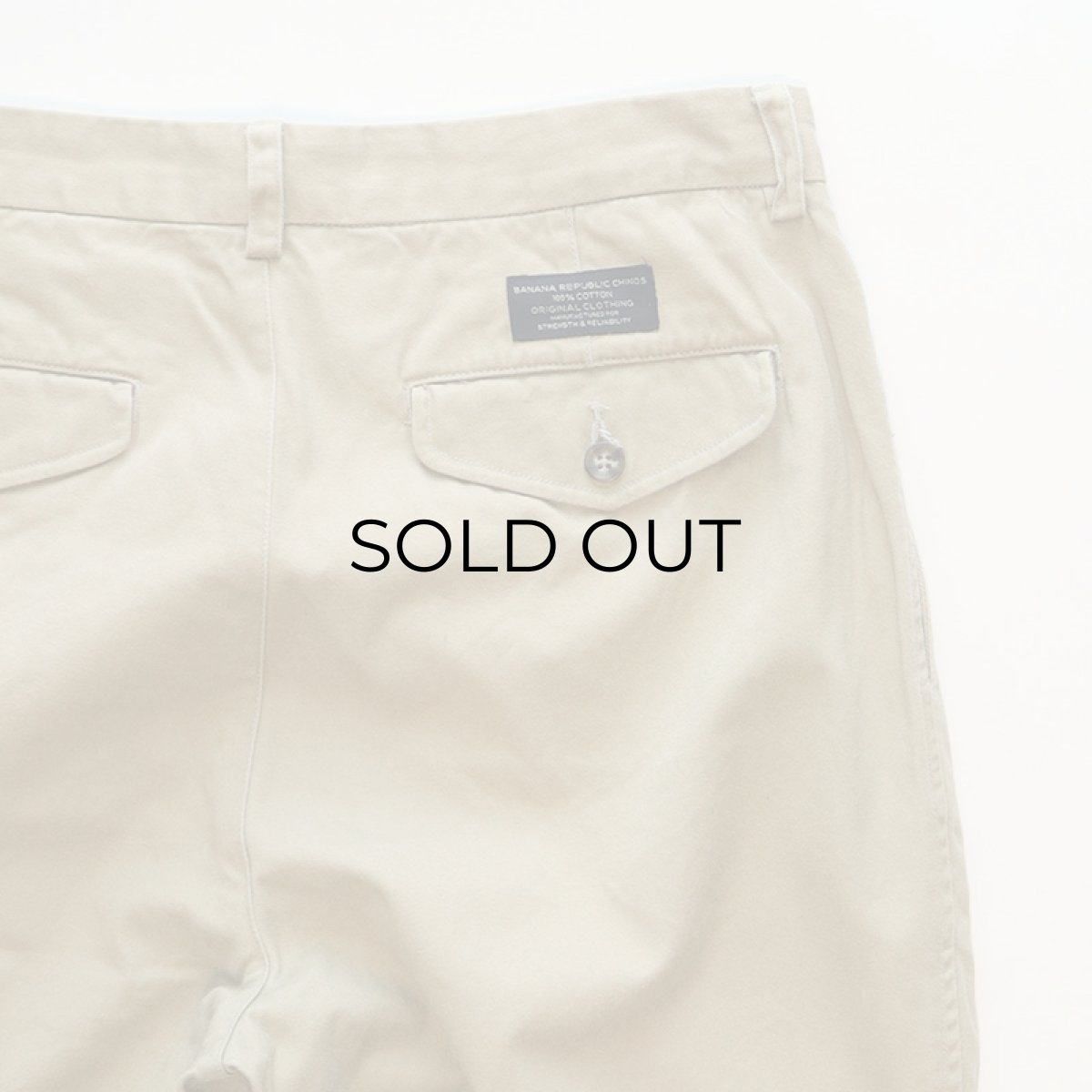 画像6: OLD BANANA REPUBLIC COTTON TWILL TUCK PANTS (6)