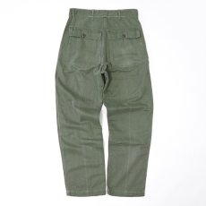 画像3: 60's-70's US ARMY COTTON SATEEN UTILITY BAKER PANTS 【W30 程度】 (3)