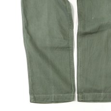 画像5: 60's-70's US ARMY COTTON SATEEN UTILITY BAKER PANTS 【W30 程度】 (5)