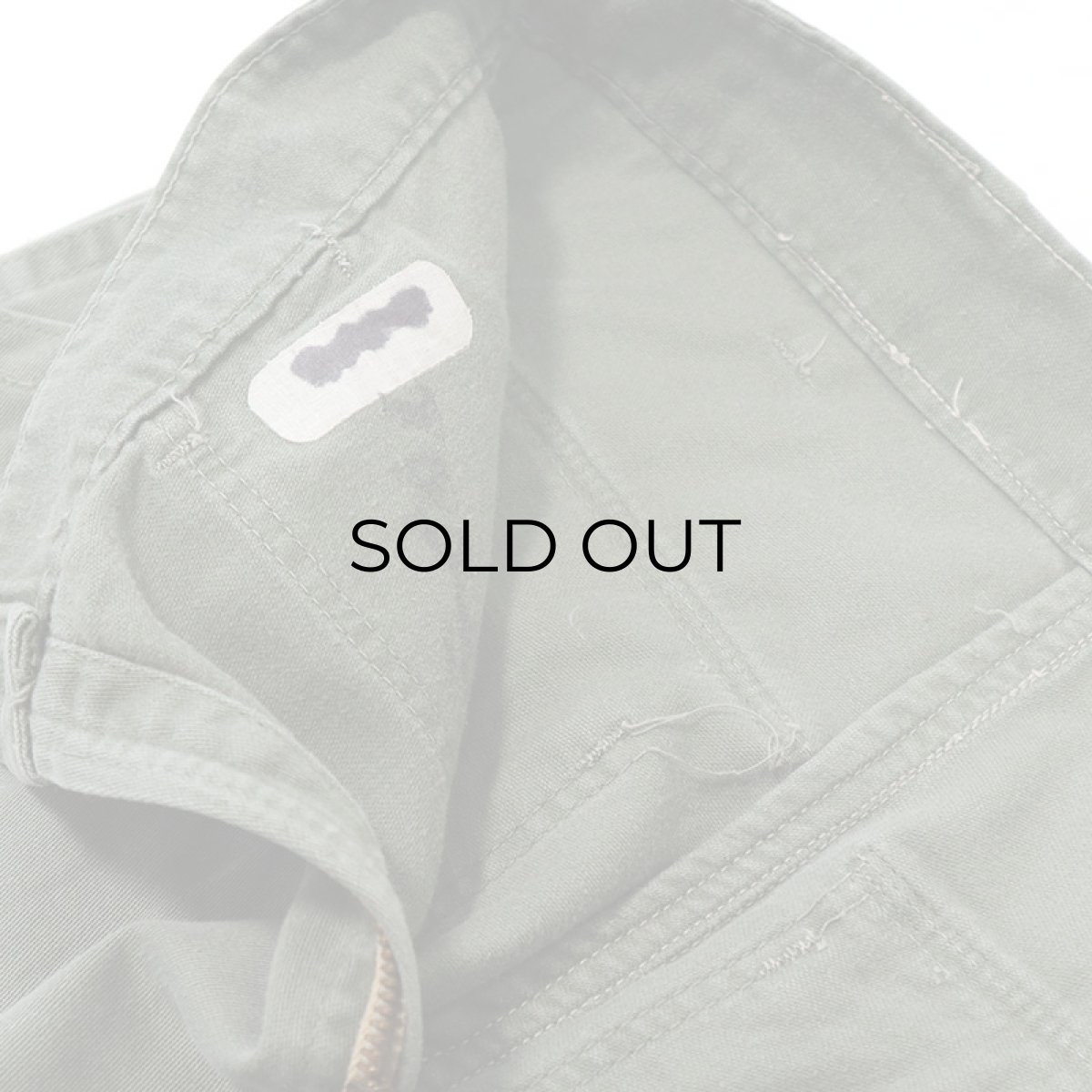 画像9: 60's-70's US ARMY COTTON SATEEN UTILITY BAKER PANTS 【W30 程度】 (9)