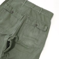 画像6: 60's-70's US ARMY COTTON SATEEN UTILITY BAKER PANTS 【W30 程度】 (6)