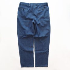 画像3: DOCKERS COTTON POLYESTER DENIM TUCK PANTS 【W36 程度】 (3)