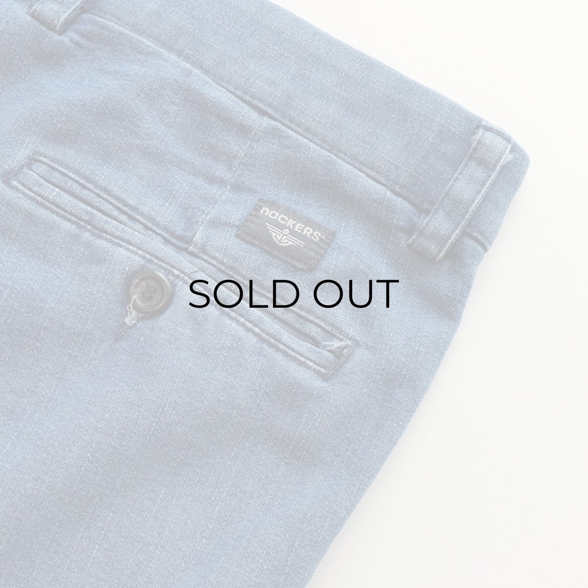画像7: DOCKERS COTTON POLYESTER DENIM TUCK PANTS 【W36 程度】 (7)