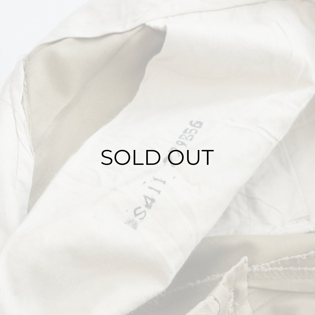 画像9: 〜60's US ARMY COTTON KHAKI TROUSERS【W29 程度】 (9)