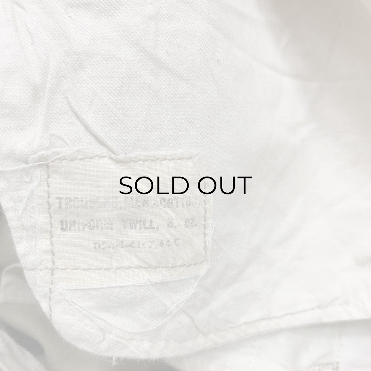 画像11: 〜60's US ARMY COTTON KHAKI TROUSERS【W29 程度】 (11)