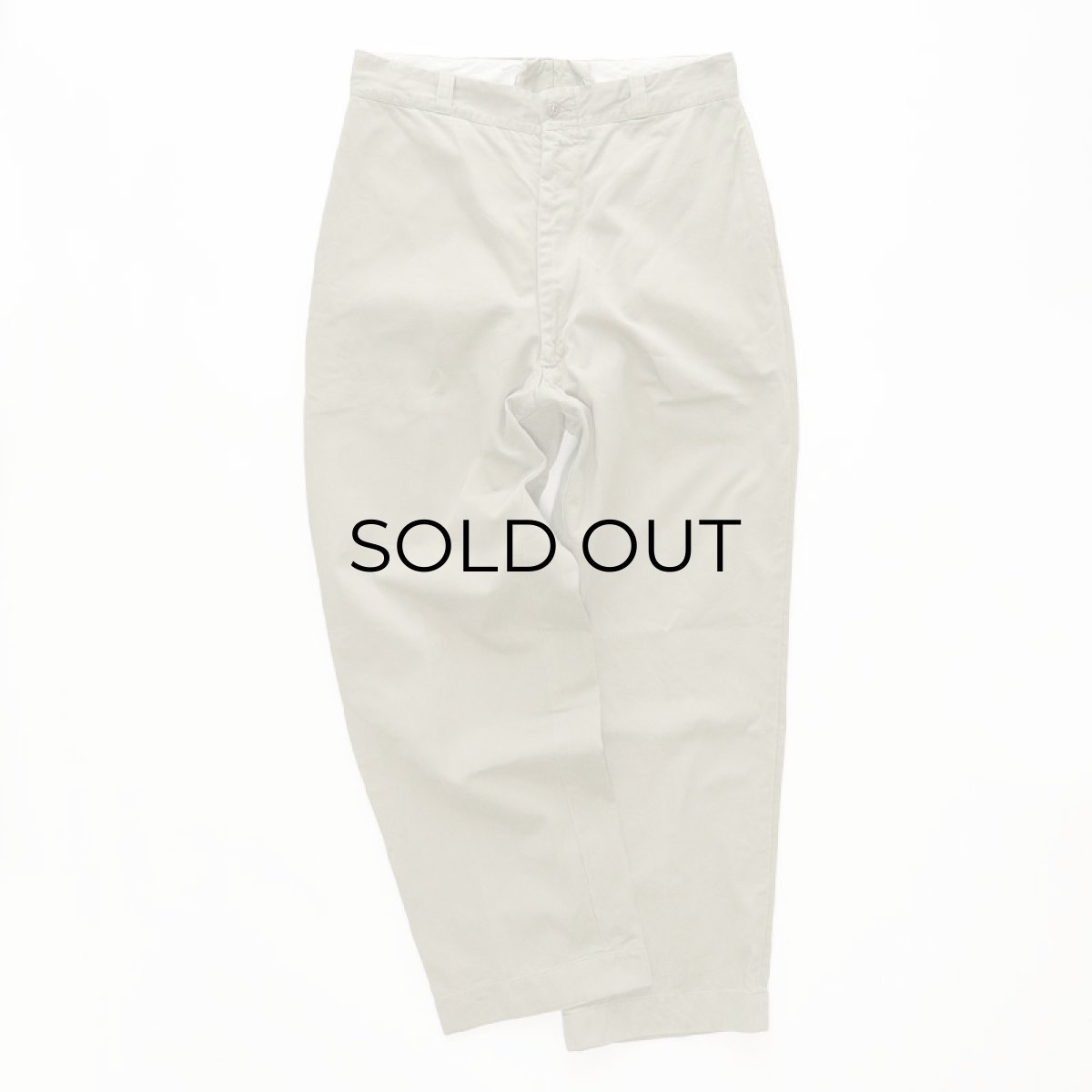 画像1: 〜60's US ARMY COTTON KHAKI TROUSERS【W32 程度】 (1)
