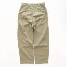 画像2: 〜60's US ARMY COTTON KHAKI TROUSERS【W32 程度】 (2)