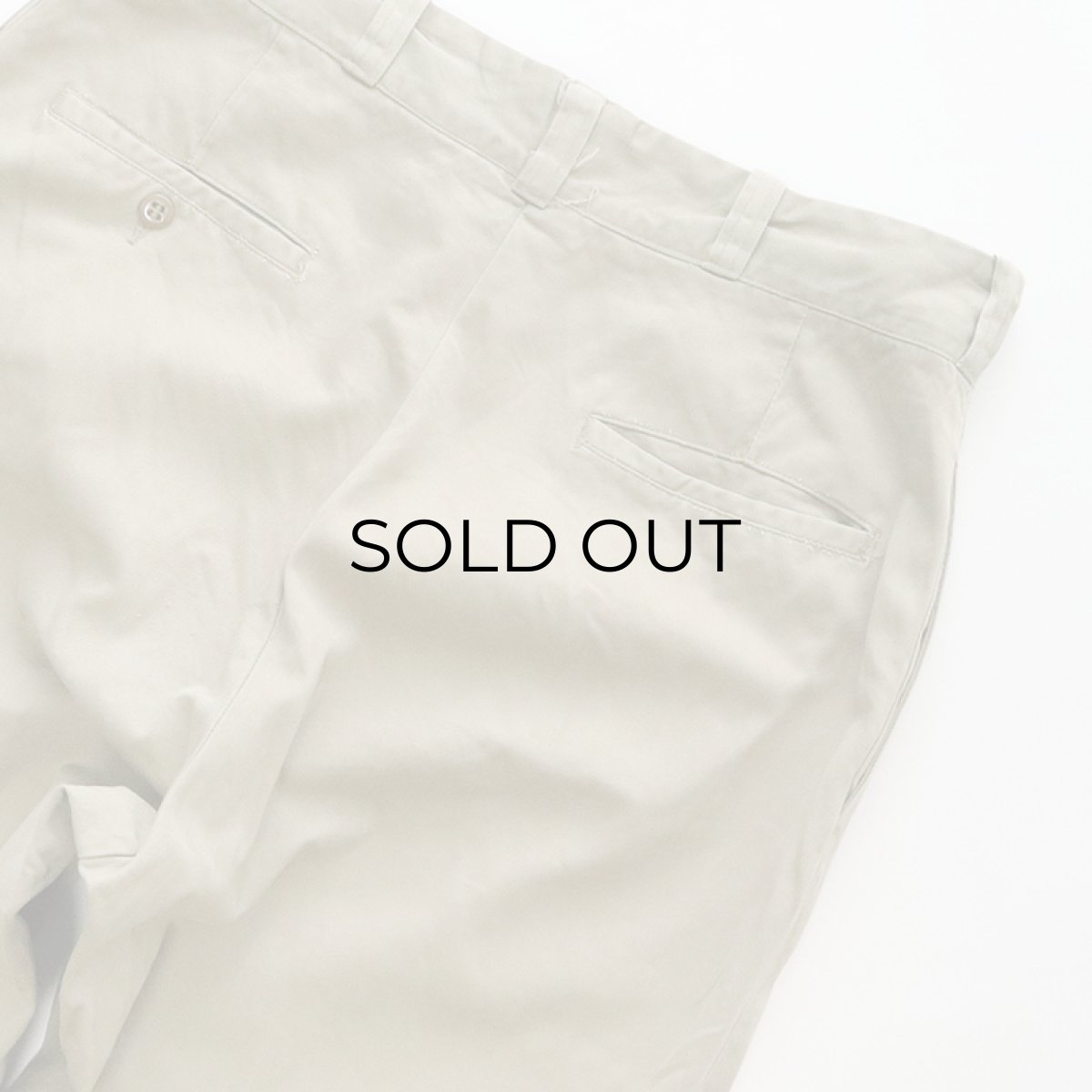 画像5: 〜60's US ARMY COTTON KHAKI TROUSERS【W32 程度】 (5)