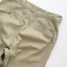 画像5: 〜60's US ARMY COTTON KHAKI TROUSERS【W32 程度】 (5)