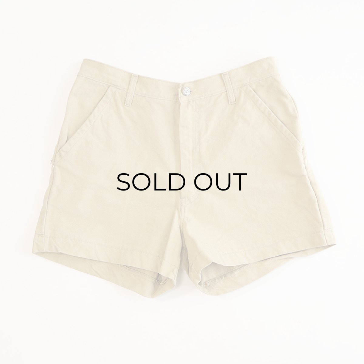画像2: 70's Patagonia COTTON CANVAS STAND UP SHORTS "WHITE TAG"【W33 程度】 (2)