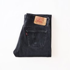 画像1: LEVI'S 501 BLACK DENIM PANTS "made in USA" 【W34程度】 (1)