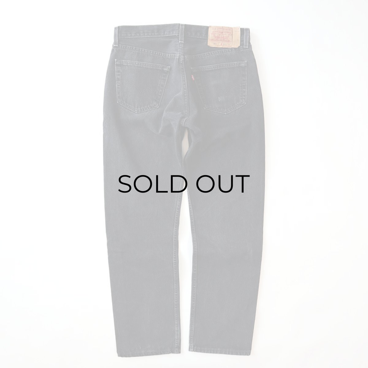 画像4: LEVI'S 501 BLACK DENIM PANTS "made in USA" 【W34程度】 (4)