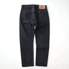 画像4: LEVI'S 501 BLACK DENIM PANTS "made in USA" 【W34程度】 (4)