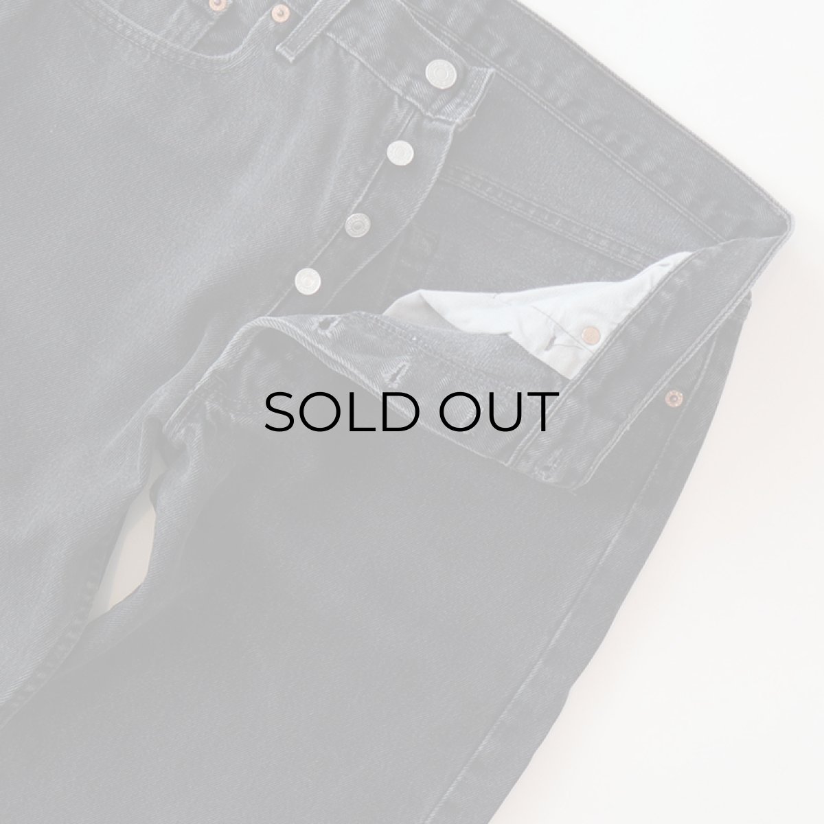 画像5: LEVI'S 501 BLACK DENIM PANTS "made in USA" 【W34程度】 (5)