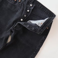 画像5: LEVI'S 501 BLACK DENIM PANTS "made in USA" 【W34程度】 (5)